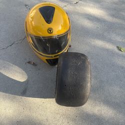 Helmet & Slick Tire