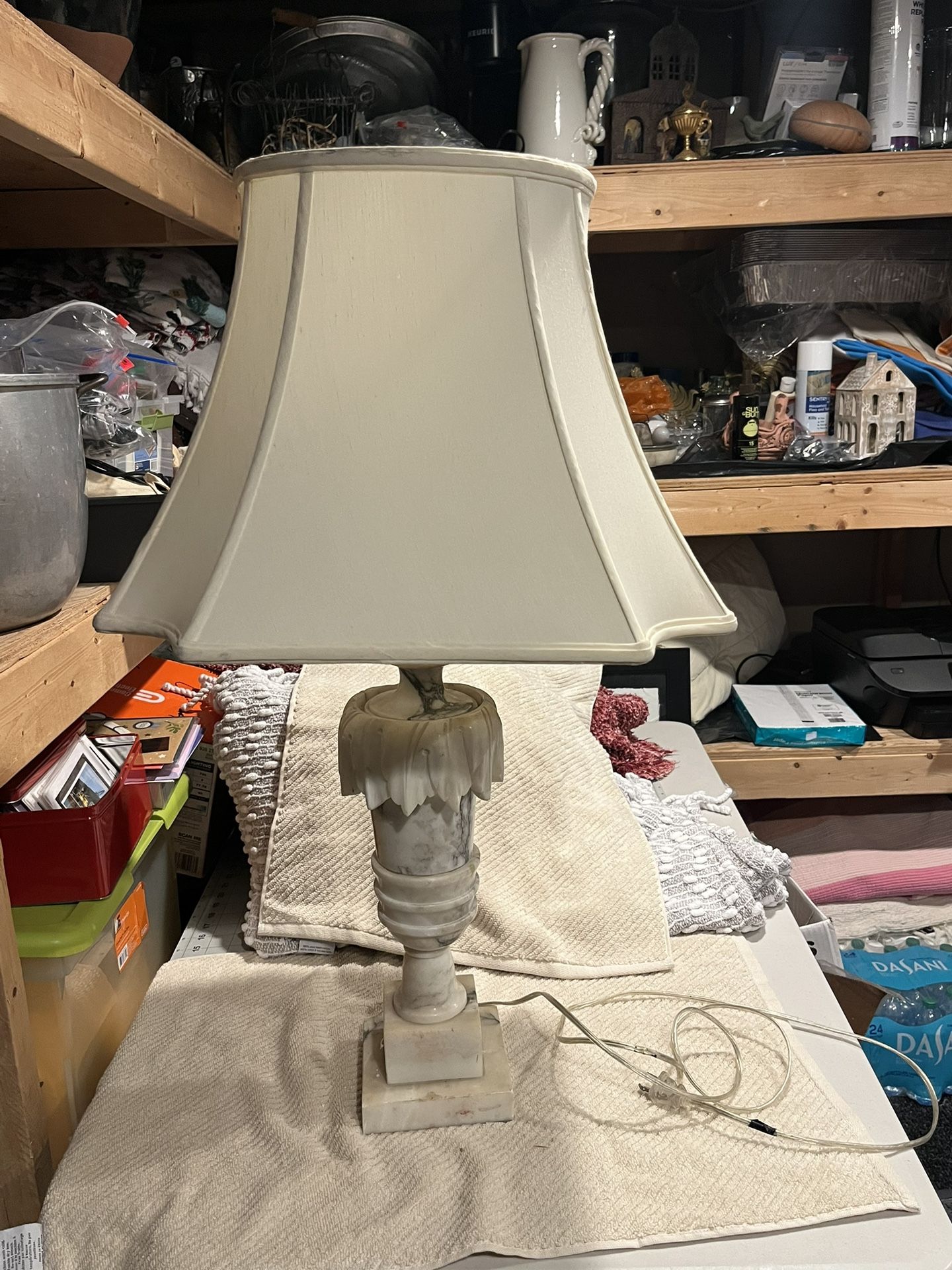 Vintage Alabaster Lamp