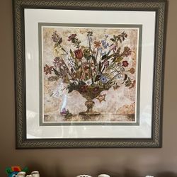 Large Floral Wall Print 
