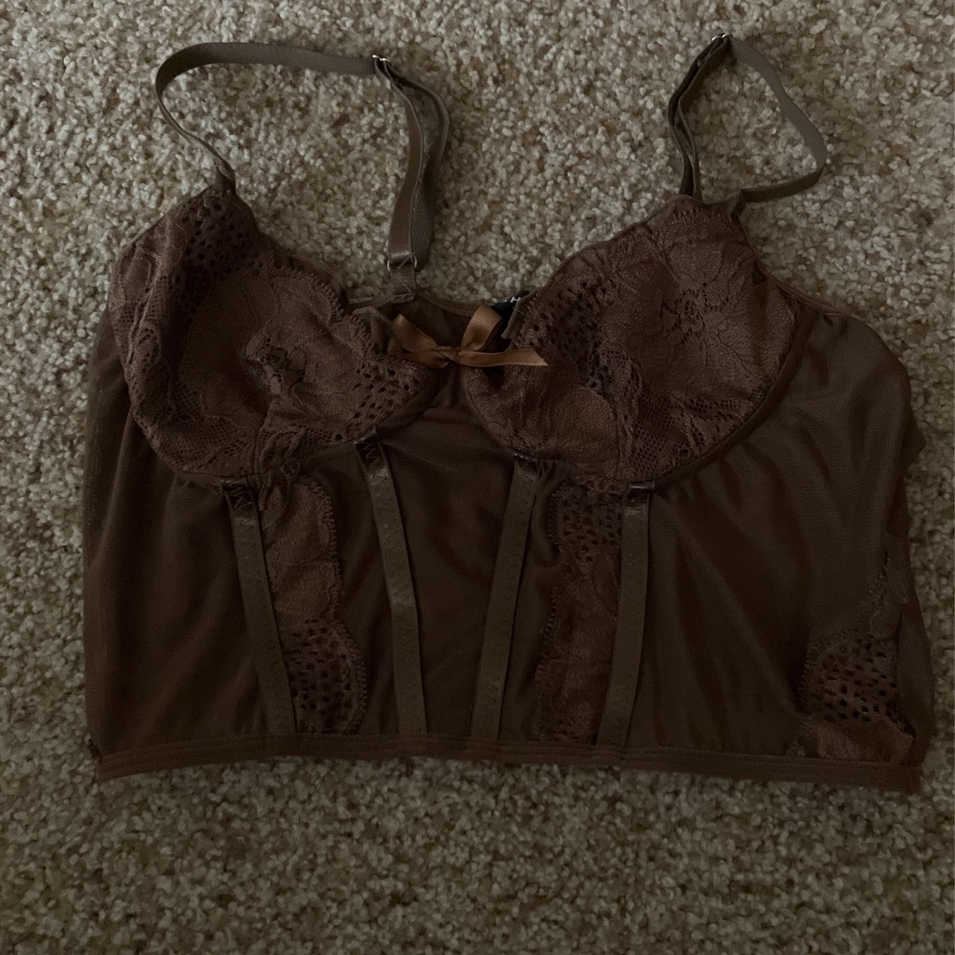 Cropped Corset Like Top