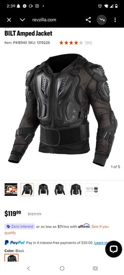 BILT Amped Motorcycle Armor Jacket - Size S