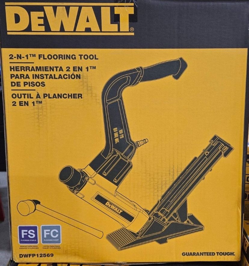 Dewalt 2-in-1 Pneumatic 15.5-Gauge and 16-Gauge Flooring Tool