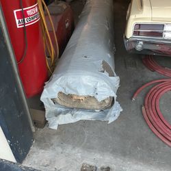 165 Yards of Carpet Tan With Green Color