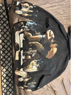 Rebel Vengeance Jacket Tapestry Boxing Fighting Scene Shacket
