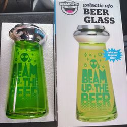 Beam Up The Beer Galactic Ufo ( Beer Glass )