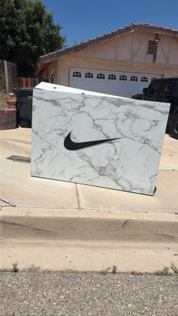 Nike shoe display stand and shelves