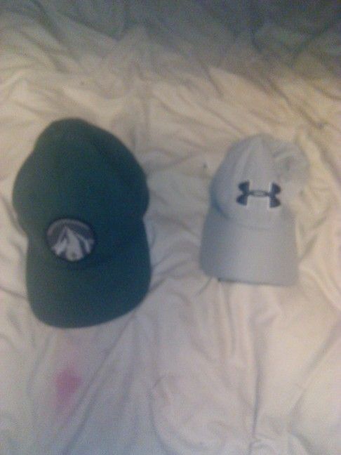 A Green And A Adidas Hats