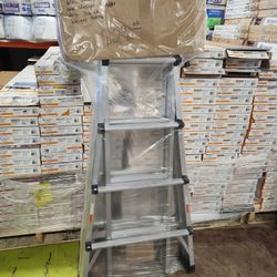 
WRIGHTMASTER
22 ft. Multi-Position Extension Aluminum Ladder with Wheels, A-Frame and Straight Ladder, ANSI 300 lbs. Weight Rating