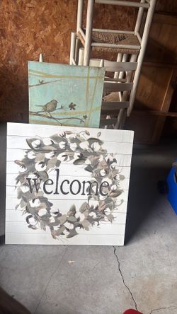 various decorative pieces and pictures