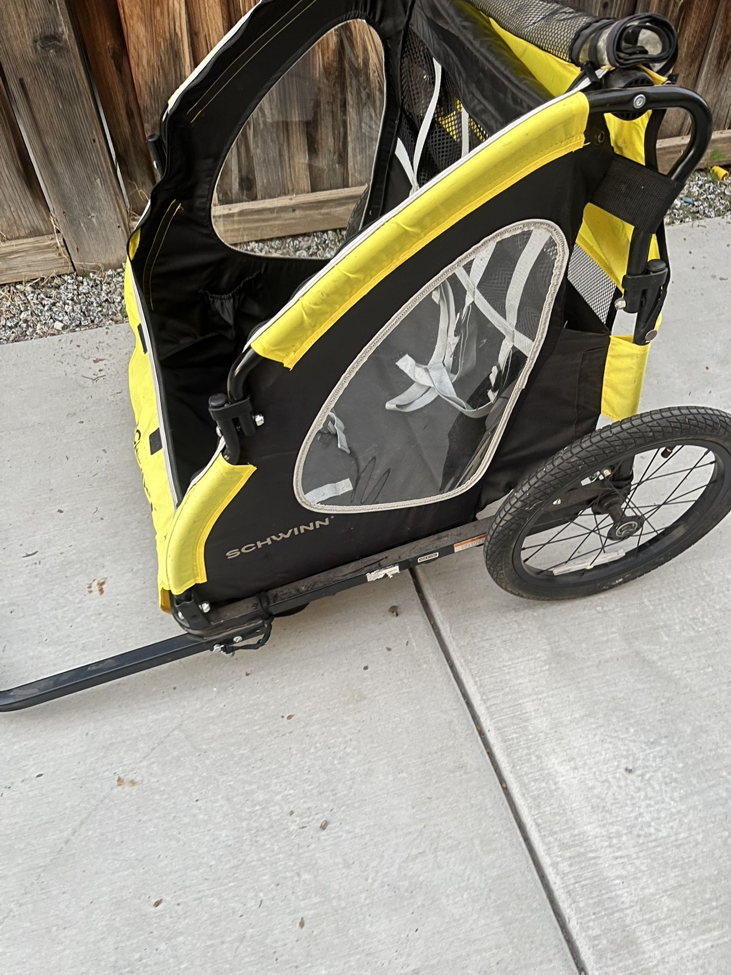 Schwinn 80lb Toddlers Kids Bike Trailer Prescott Yellow/Black