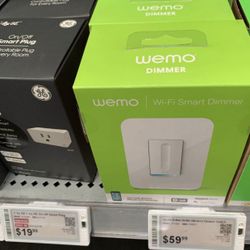 Brand New Unopened   WeMo Dimmer Wi-Fi Light Switch, Works w/Amazon Alexa & Google Assistant