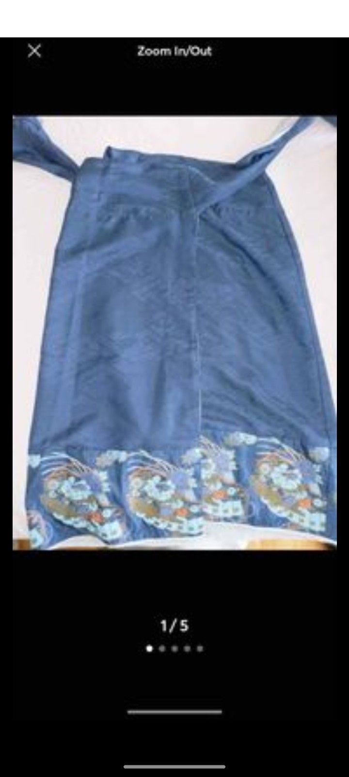 Free People Wrap Around Skirt midi summer Slip Sz 8/10