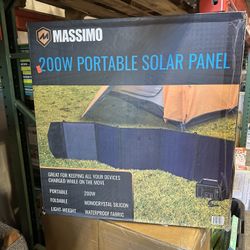 Massimo 200W Portable Solar Panel Brand New In Box 