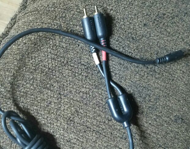 Red and white audio cord for surround sound system or Xbox One