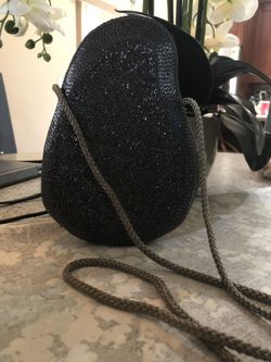 Beaded Grey evening bag vintage