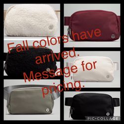 Lululemon Everywhere Belt Bags NWT Minis Are $65 (White opal - Black - Red merlot And sage grey)