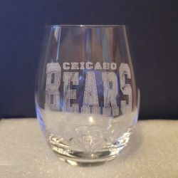 CLEARANCE SALE! Chicago Bears Fan Wine Glass