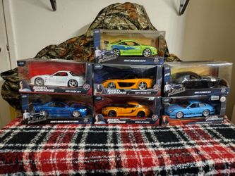 Die cast cars from the movie fast and furious.