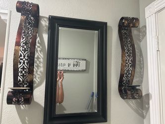 Mirror with Candle holders