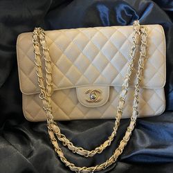 CHANEL Medium Classic Double Flap – Caviar Quilted Handbag