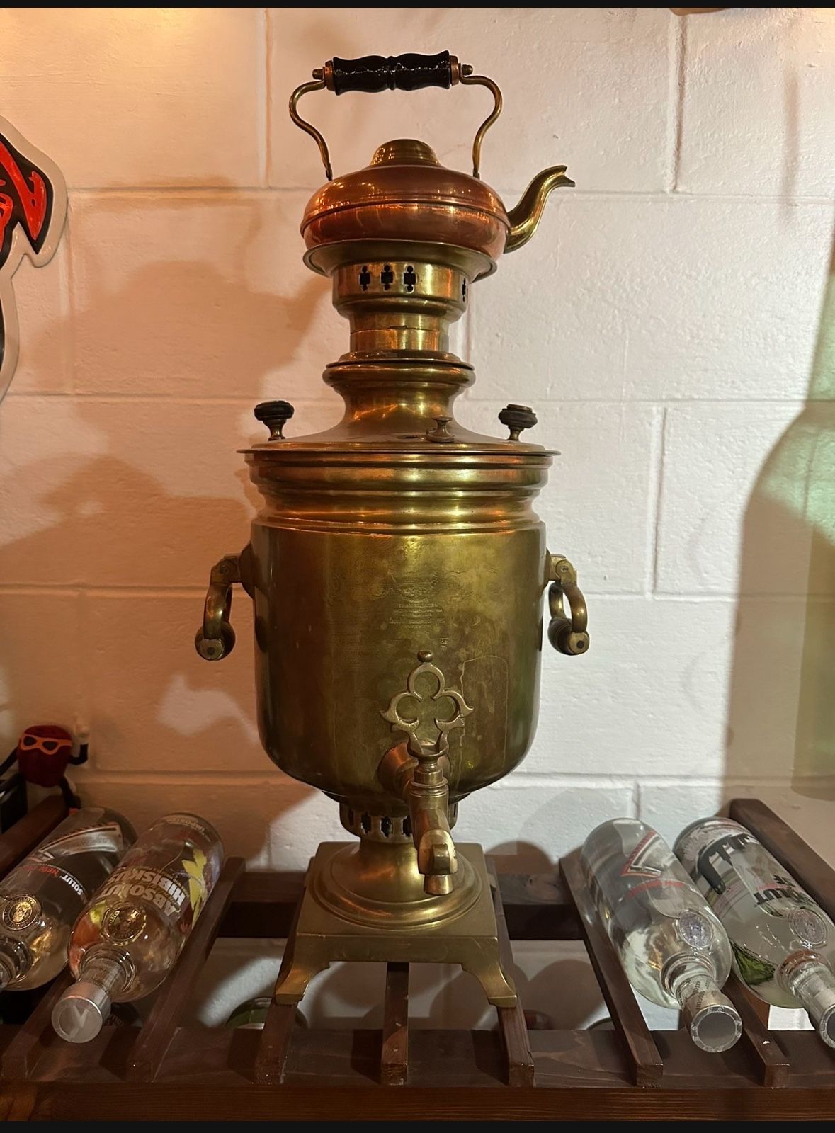 Russian samovar tea pot from late 19th century.
