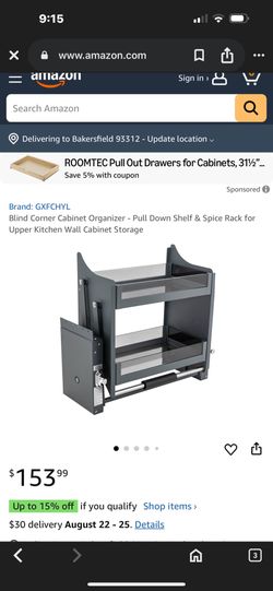 Pull Down Shelf And Spice Rack