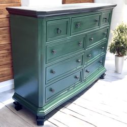 ashley furniture green dresser Henley Scalloped Edge 6 Drawer Wide Dresser, Sage Green main image 0