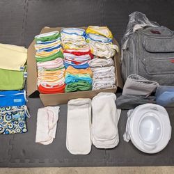 37 Cloth Diapers, Bum Genius, Grovia, Ka Waii + Extras