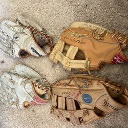 Youth Young Adult Baseball Gloves Rawlings Spalding Franklin 11” To 12” Rht Right Handed Thrower  Have Smaller And Bigger Gloves Too Lefty Or Righty