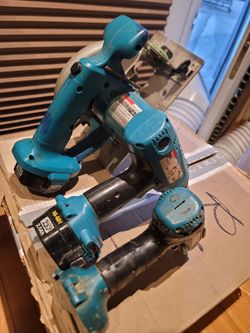 Vintage Makita 6916FD Impact Driver, 5620d circular saw, Drill & 2 Battery's