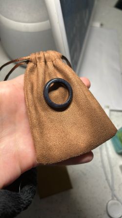 Black Jade Ring Size 10 