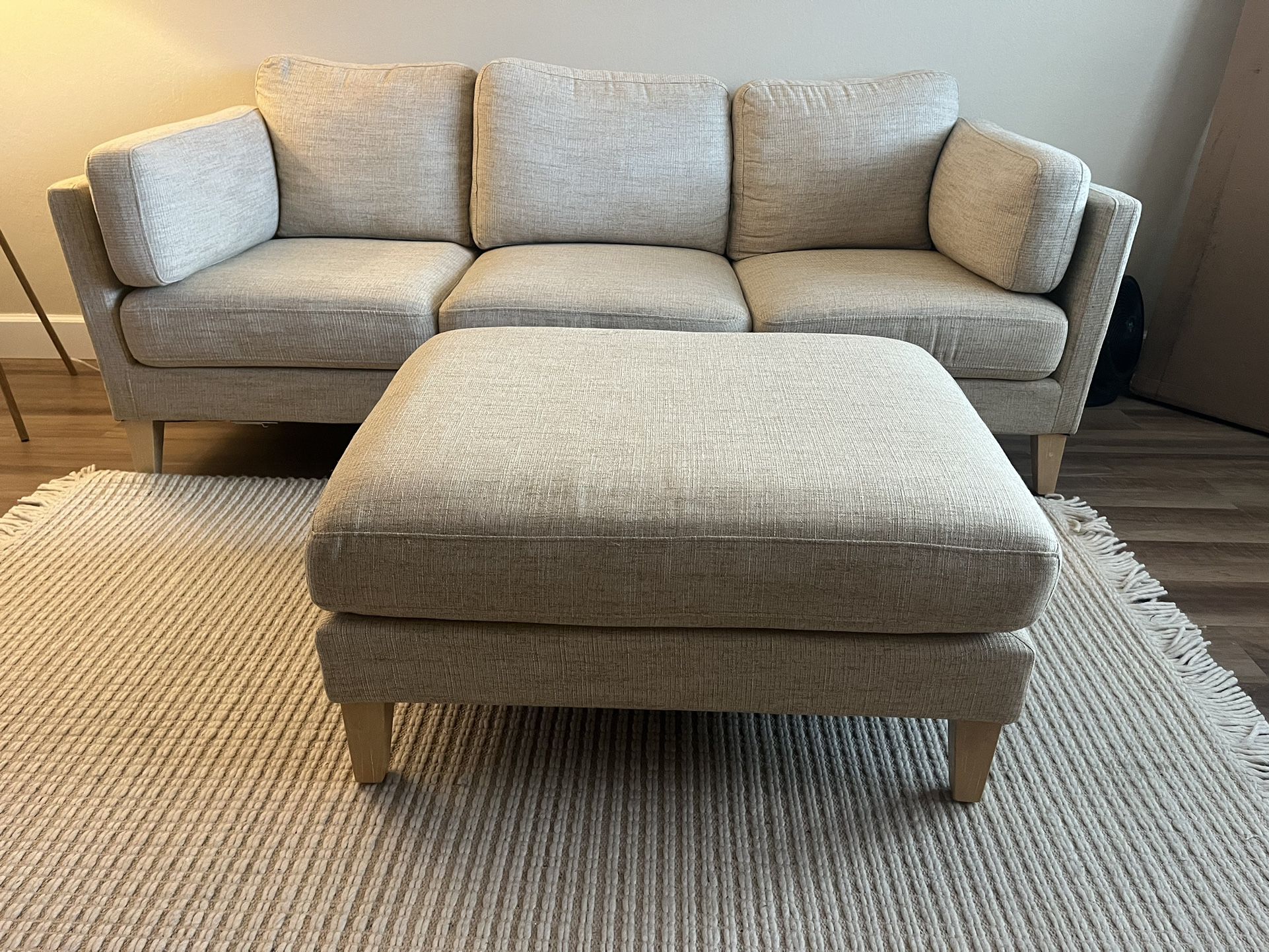 Sofa, Loveseat with ottoman 