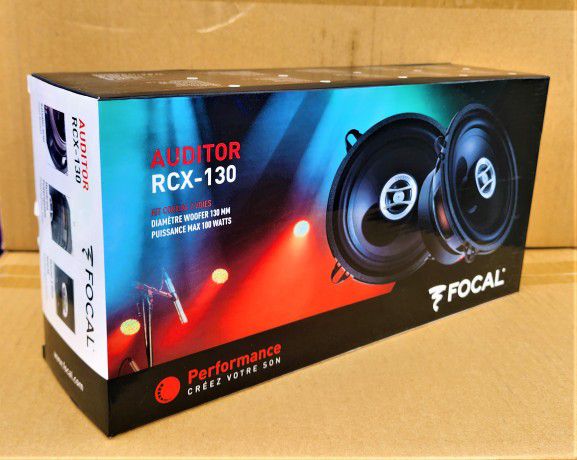 🚨 No Credit Needed 🚨 Focal RCX-130 Car Speakers 5 1/4" 2-Way Coaxial Speaker System 100 Watts 🚨 Payment Options Available 🚨 