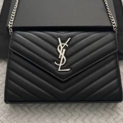 YSL plain silver