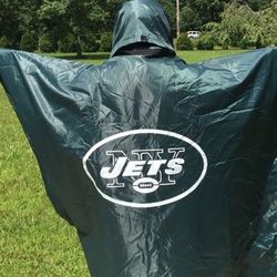 NFL jets raincoat, blanket, season seat ticket holder cover your Seat while sitting down watching the game nice and warm