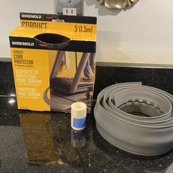 Wiremold Corduct Cord Wire Protector Gray 5 Ft. x 2.5 In. CDG-5