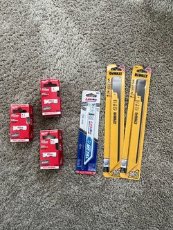 Reciprocating saw blades and hole saws