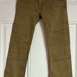 Kids Tan Levi Jeans Size 7