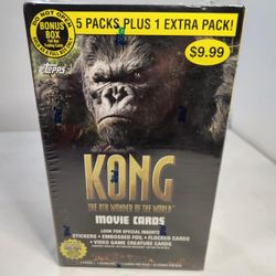 NEW Vintage King Kong 8th Wonder The World Box 6 Pack Topps Trading Cards 2005
