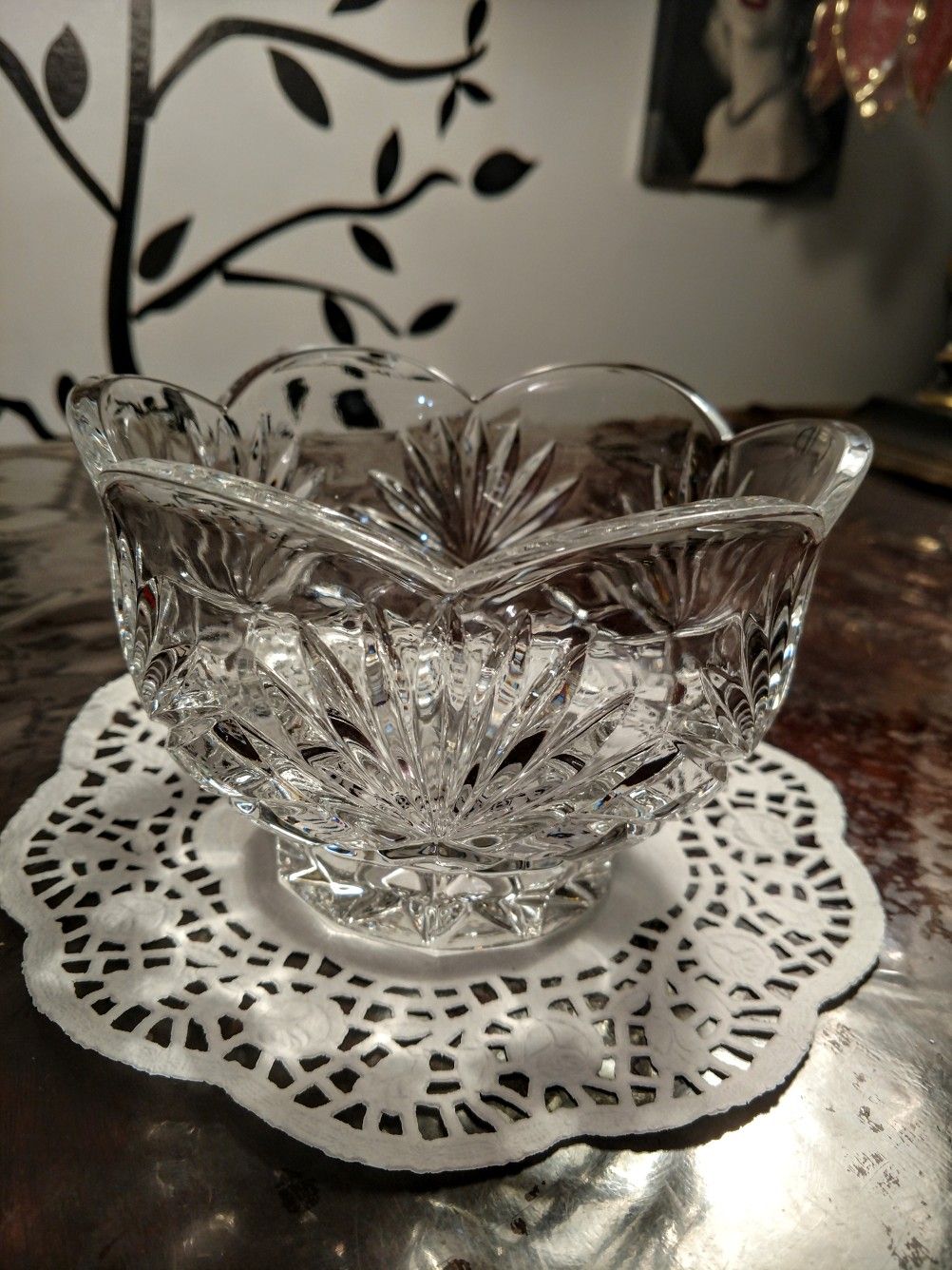 Crystal Footed Bowl
