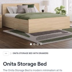 Onita Storage Bed Frame ONLY.
