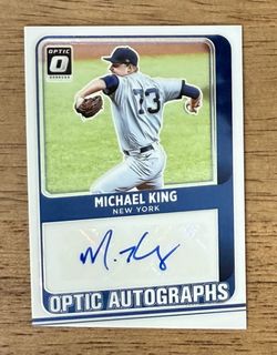 2021 Donruss Optic MICHAEL KING AUTO #OA-MK Optic Autographs NY Yankees