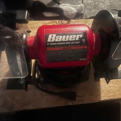 Bauer Bench Grinder With Led Lights