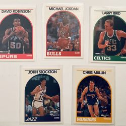 Vintage 1989-90 Basketball Card Lot – Jordan, Bird, Stockton & More!