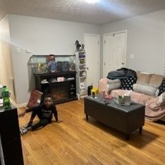 Couch , Fireplace,storage Trunk