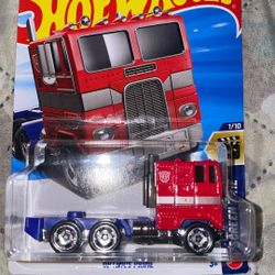 Hot Wheels Optimus Prime Transformers
