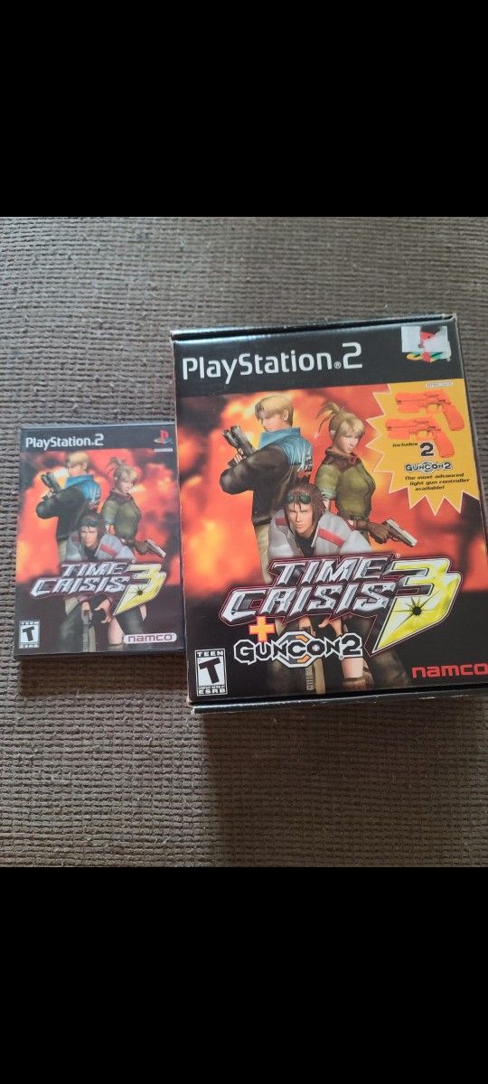 Ps2 Time Crisis 3 Dual Gun RARE!