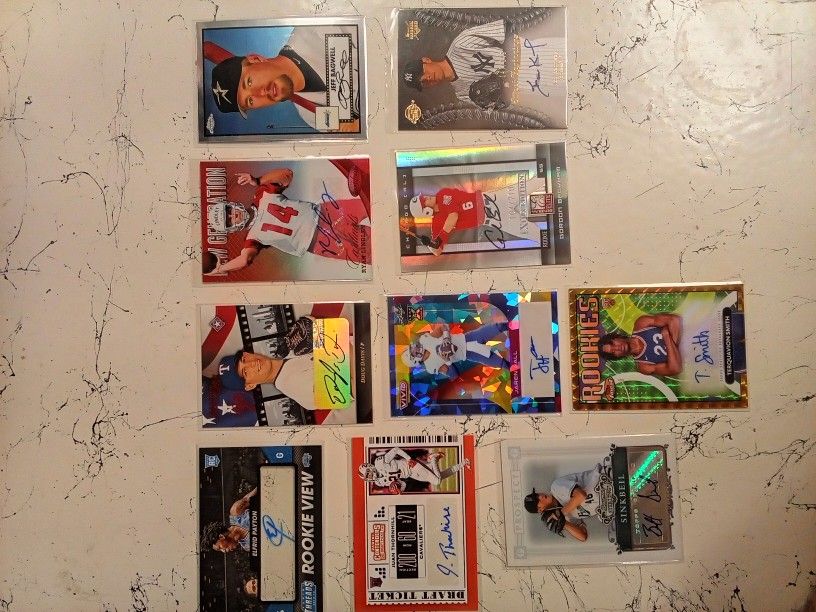 Official Autographed Cards Numbered 