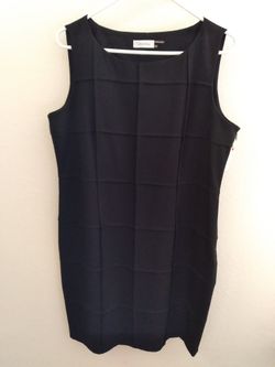 Calvin Klein Womens Size 14 Sleeveless Little Black Dress