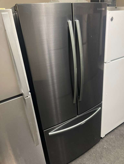Deal on Samsung 3‑Door Refrigerator — Black Stainless, Clean Interior